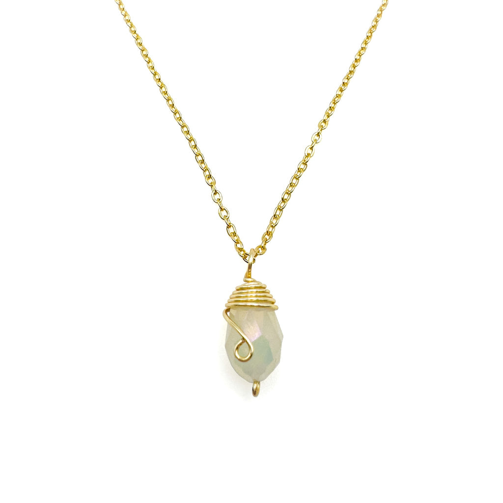 Gold Birthstone necklace