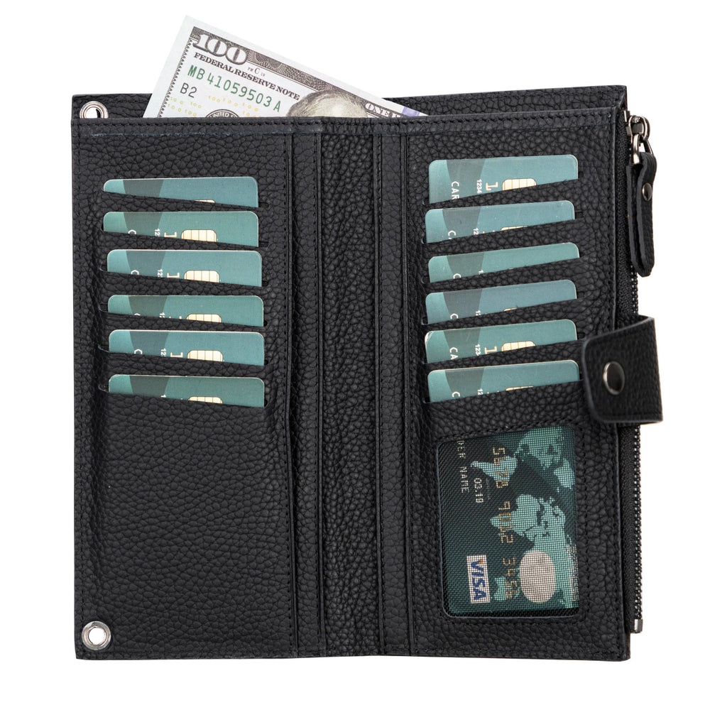 Kaycee Leather Women's Cell Phone Wallet with Strap