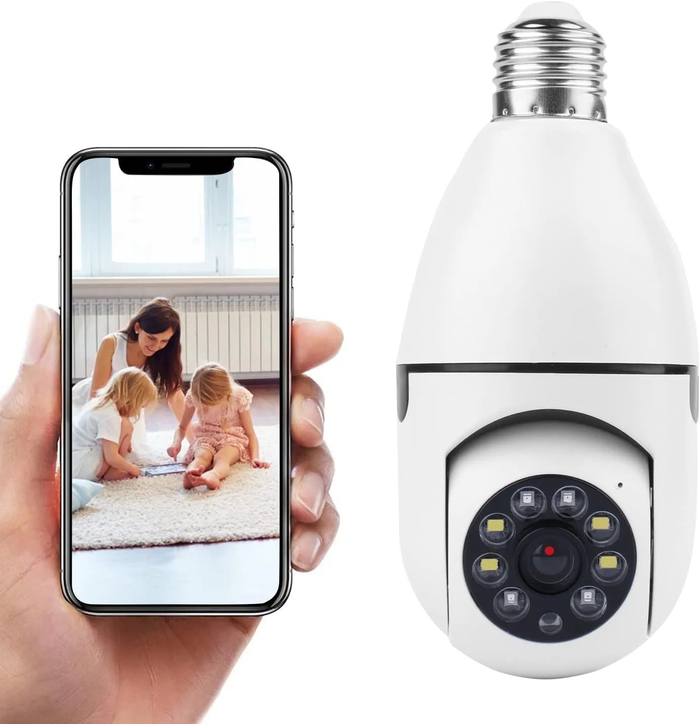 1080P Light Bulb Camera 360 Degree Wireless Wifi Home Night Version Security IP Surveillance
